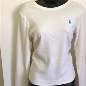 Women’s Ralph Lauren sport  lL long sleeve white t